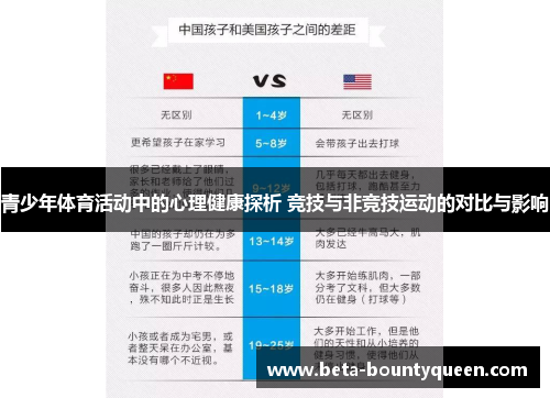 青少年体育活动中的心理健康探析 竞技与非竞技运动的对比与影响